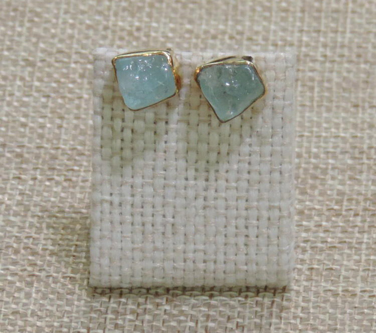 aqua marina earrings AQE2 1