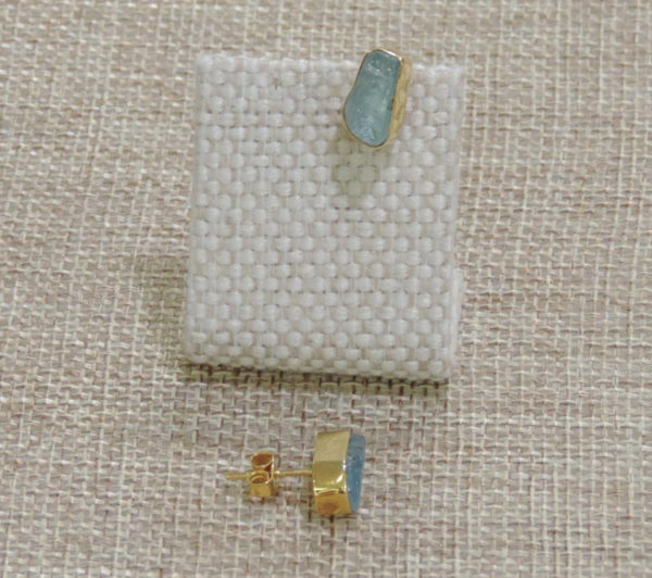 aqua marina earrings AQE4 1