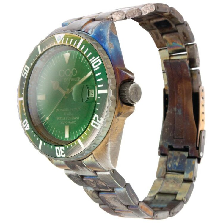 wrist watch automatico green 44mm 4