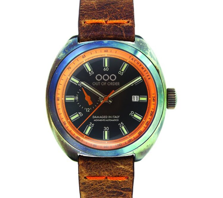 wrist watch torpedine orange