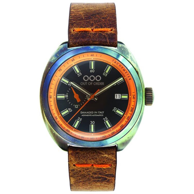 wrist watch torpedine orange