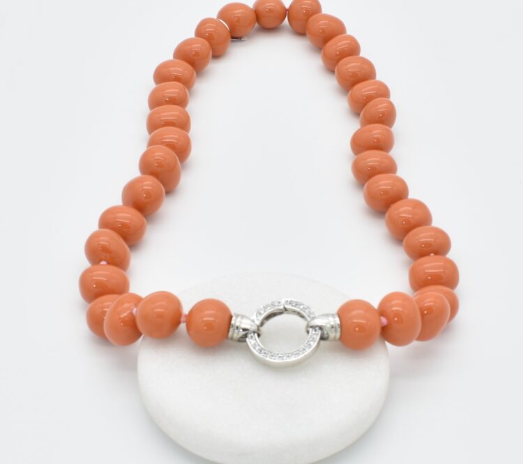 w orange coral nk round a