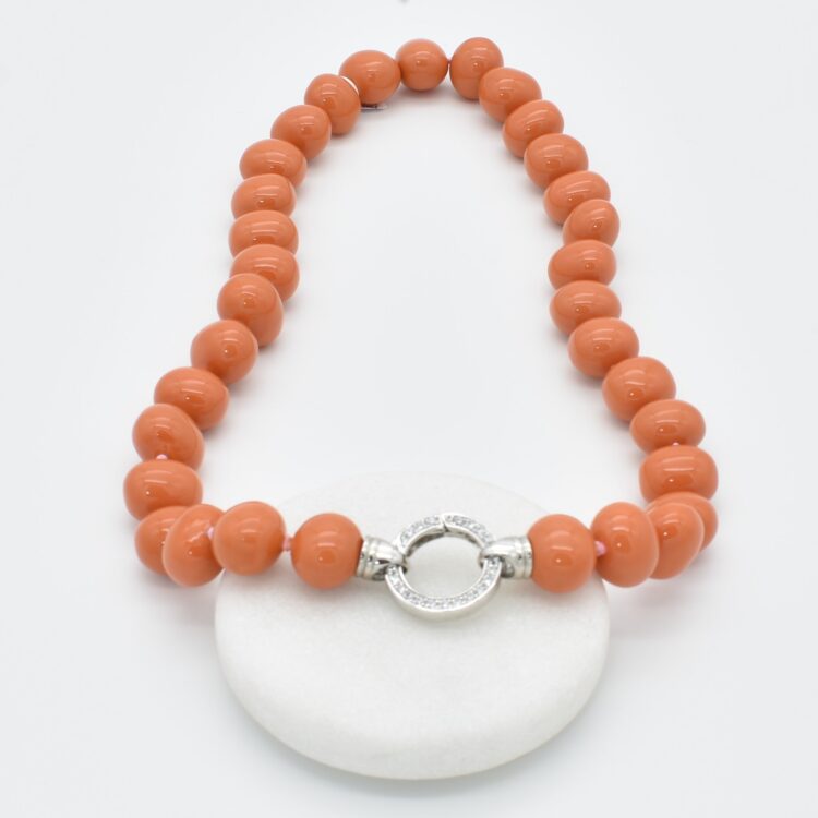 w orange coral nk round a