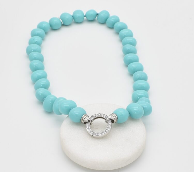 w turquoise nk round a