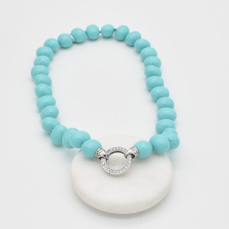 w turquoise nk round a