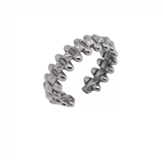 barrette ring silver