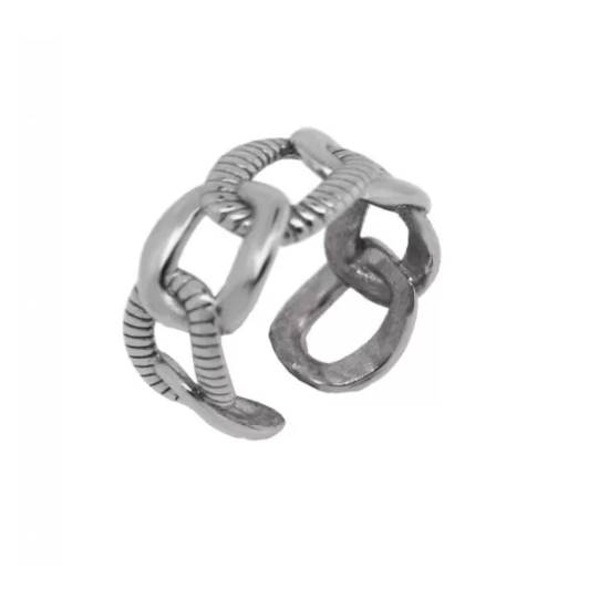 chain ring silver