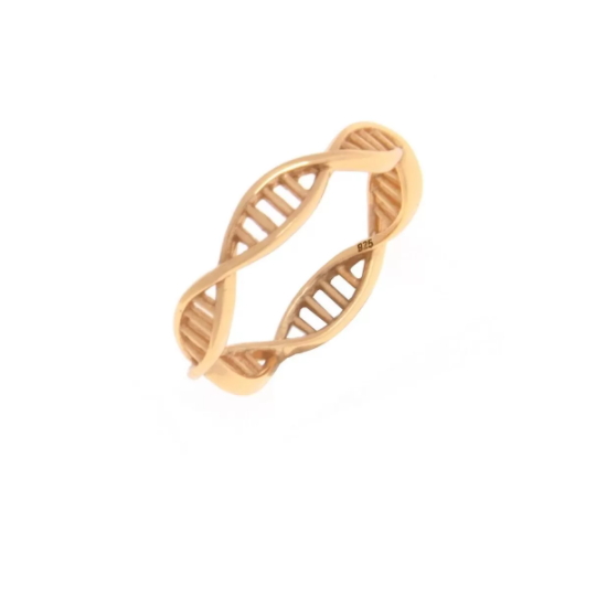 dna ring gold