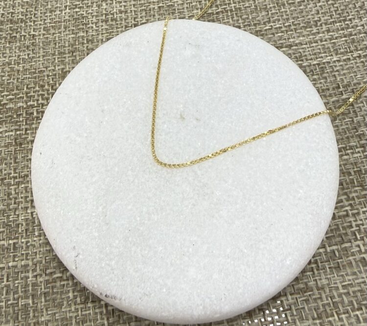 Box Chain 14K Yellow Gold, 45 cm