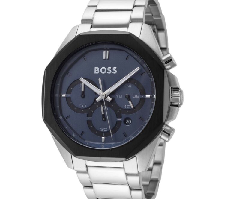 Hugo Boss Cloud Chronograph 1514015 Men’s Watch – Silver Stainless Steel, Blue Dial