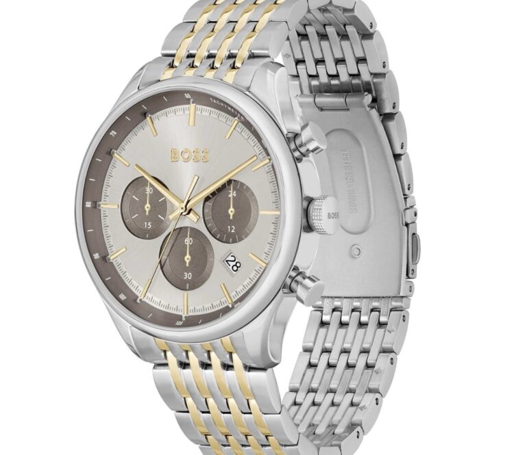 Boss 1514053 Men’s Chronograph – Two-Tone Stainless Steel & Gold, 45 mm