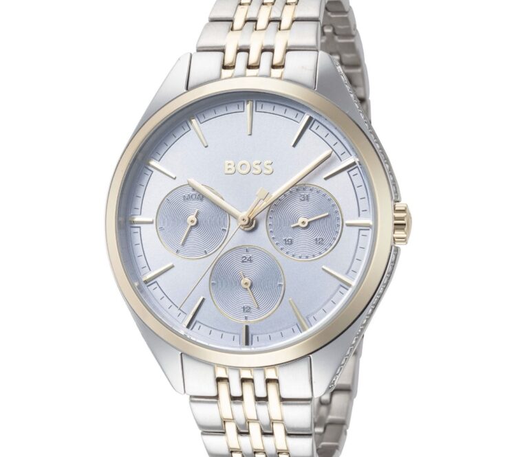 Boss Saya 1502702 Women’s Two-Tone Multifunction Watch – Stainless Steel & Gold Tone