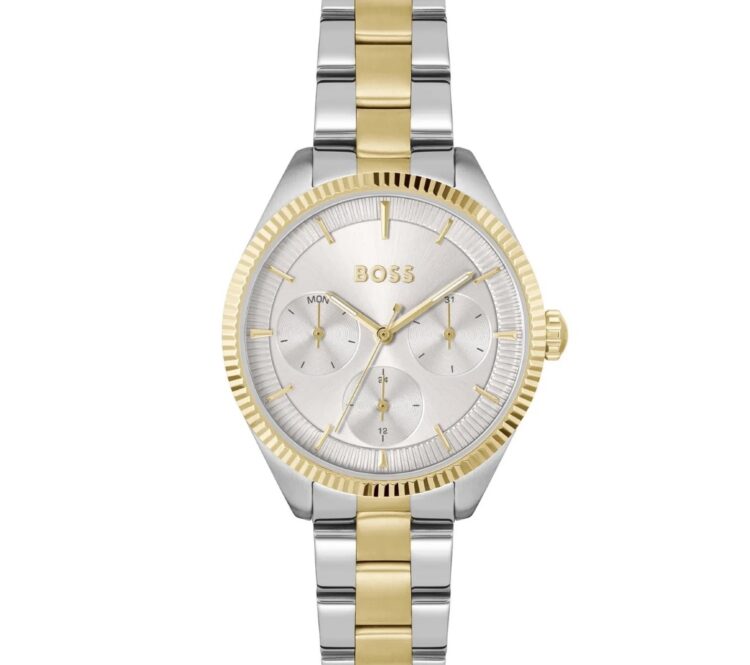 BOSS Saya 1502804 Women’s Multifunction Watch – Two-Tone Stainless Steel